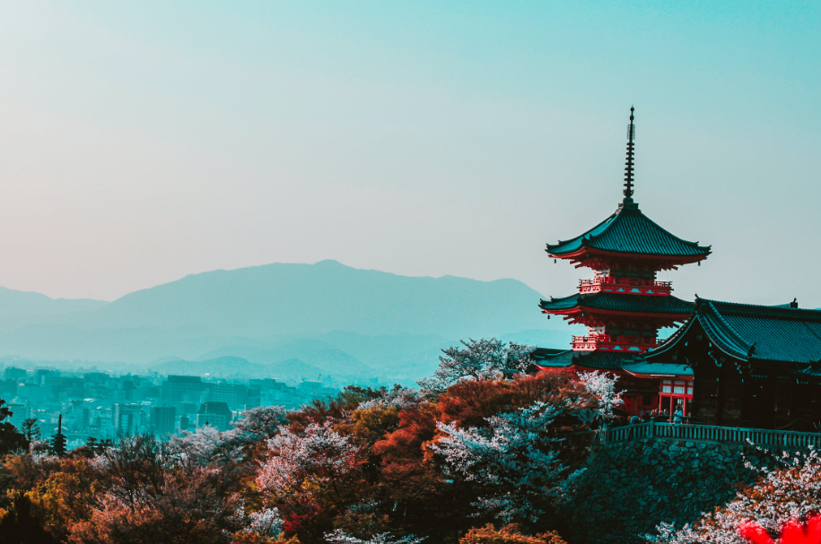 A temple in Japan.