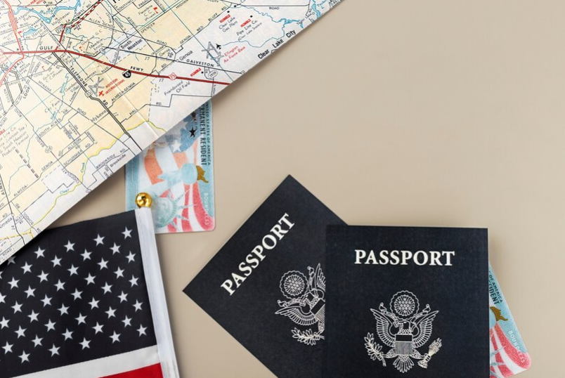 Two U.S. passports.