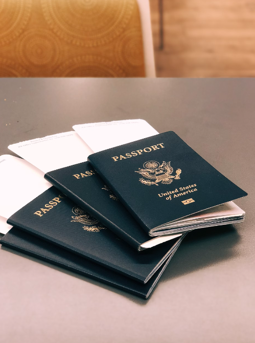 Four US passports.